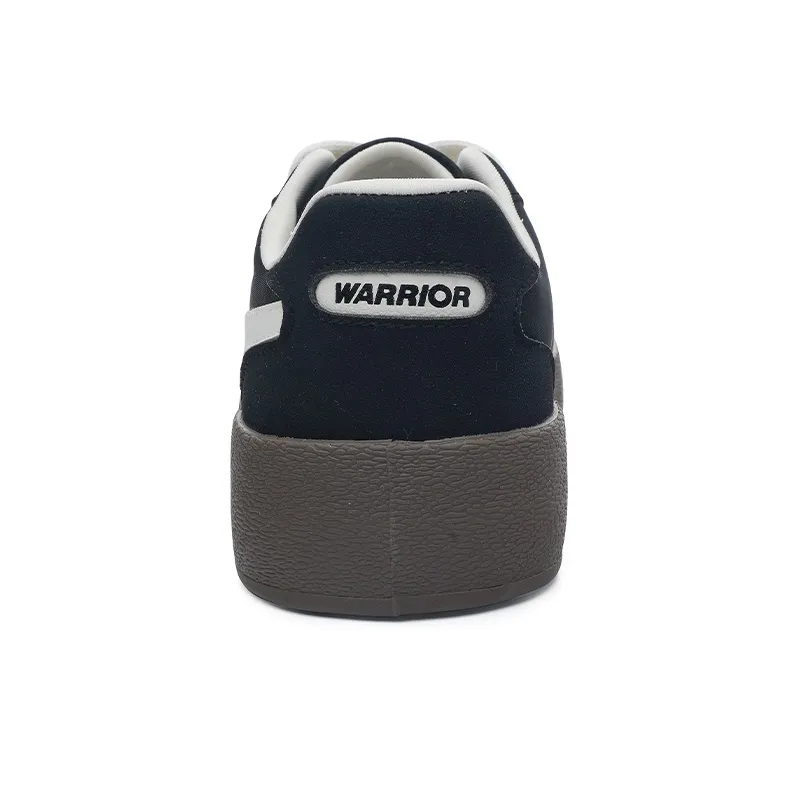 Warrior German Army Trainers Lightweight Wear Resistant And Slip Resistant Low Top Canvas Shoes Women's Black Beige 2.0-3