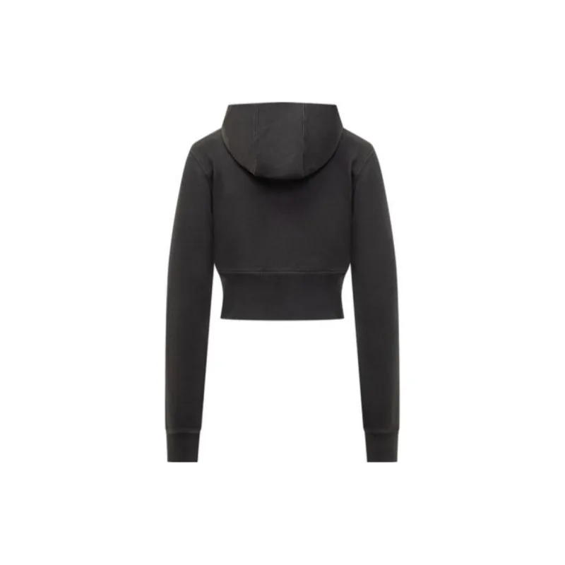 AMBUSH Logo Patch Zip-Up Cropped Hoodie-1