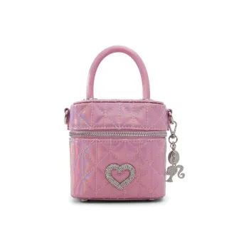 ALDO Barbie Co Branded Artificial Leather Handbag Small Size Women's Pink