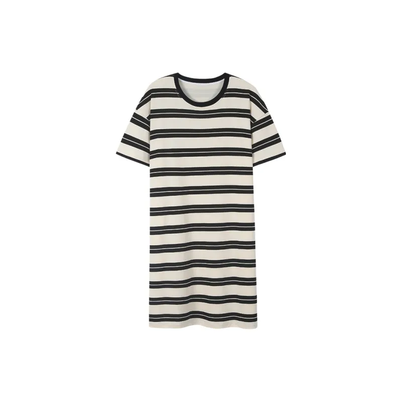 MIIOW Cool One Summer Series Nightgown Women's Black White-0