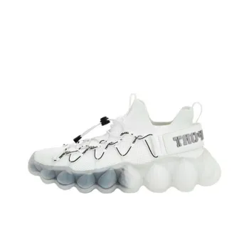 PLEIN SPORT Slip Resistant Low Top Casual Shoes Unisex White