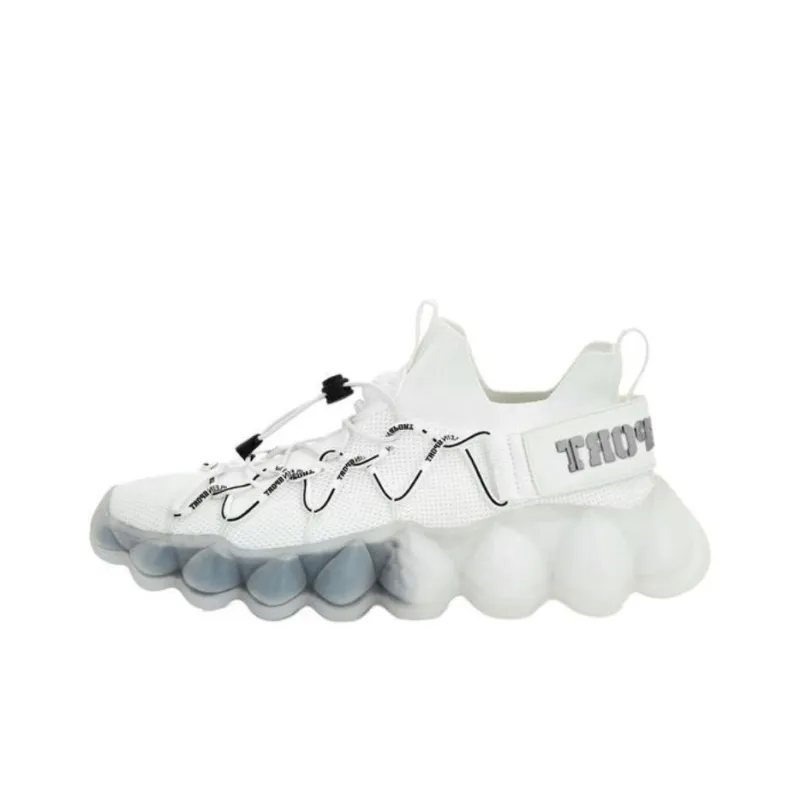 PLEIN SPORT Slip Resistant Low Top Casual Shoes Unisex White-0