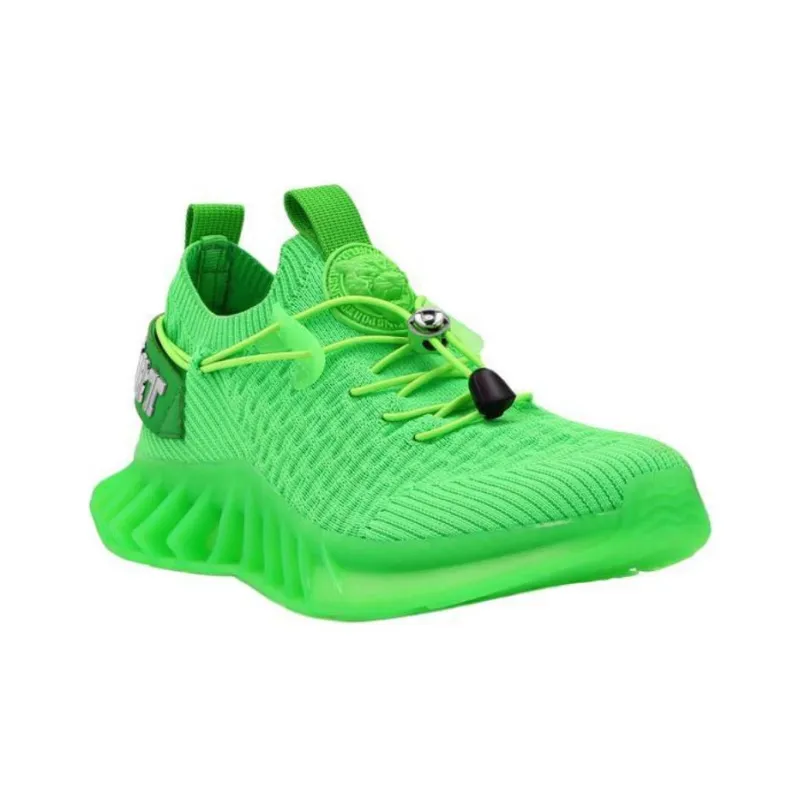 PLEIN SPORT Low Top Casual Shoes Unisex Green Fluorescent-2