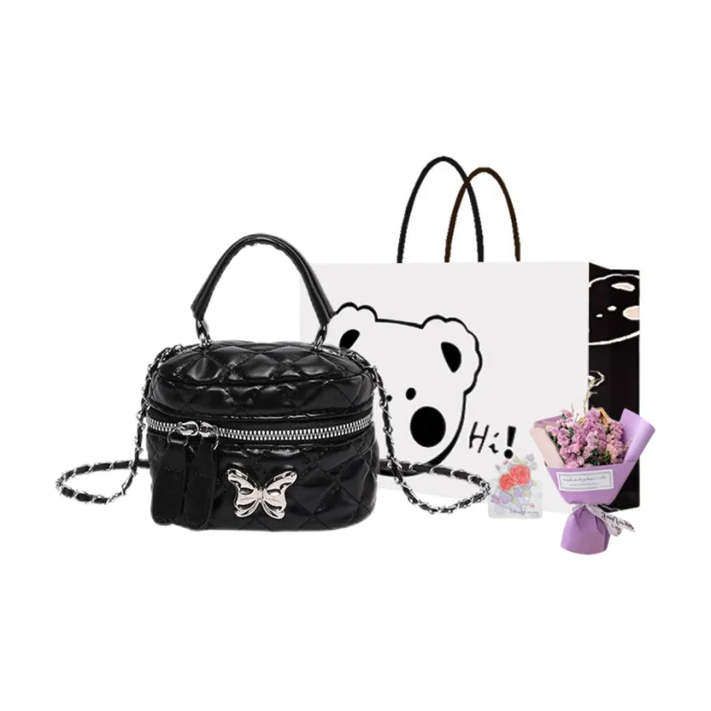 NX DOUGHNUT PU Handbag Regular Women's Black/White/Silver/Pink/Khaki-42