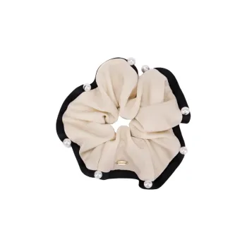 BABYBEI Baby's Breath Hair Accessory Head Flower Handmade Moonlight Yarn Beige Black Hair Accessories Women's