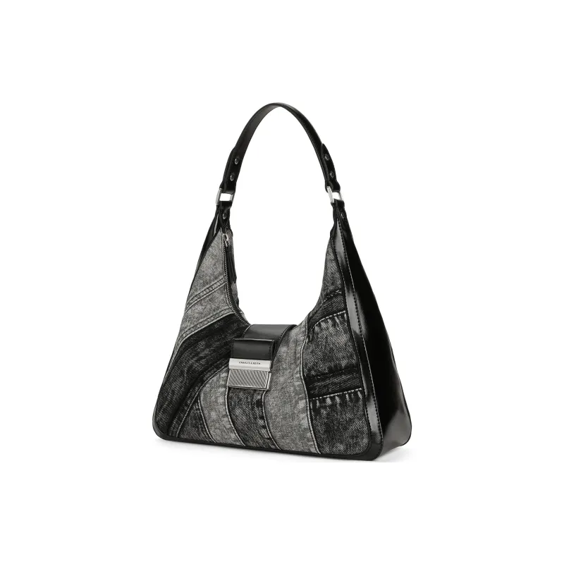 CHARLES&KEITH Fabric Shoulder Bag Tubas Women's Noir Black-1