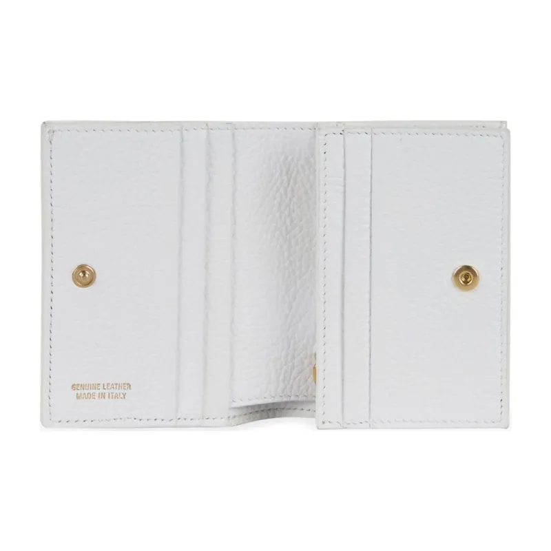 Braccialini Leather Wallet Mini Women's White & Multicolor-1