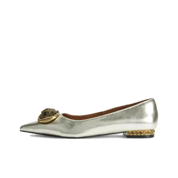 Kurt Geiger London Chelsea Point Flat Casual Single Shoes Women's Gold
