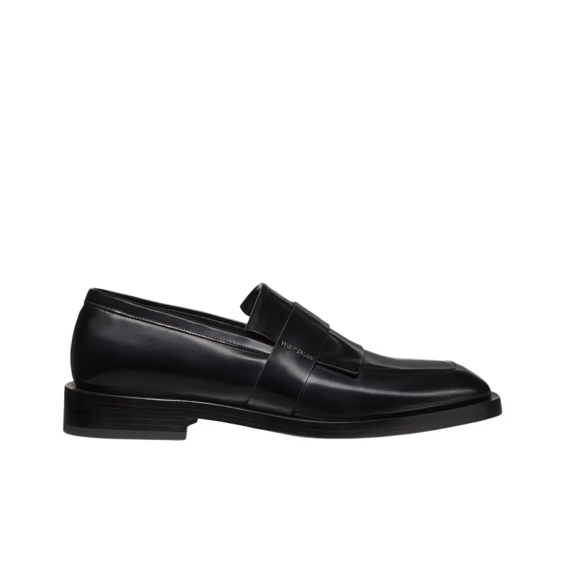 Stuart Weitzman/SW Royce Kiltie Loafers Men's Black-1