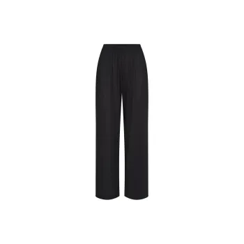 SKIMS KIM'S SLEEP DRAPED STRAIGHT LEG PANT Pajama Pants Women's ONYX/Onyx