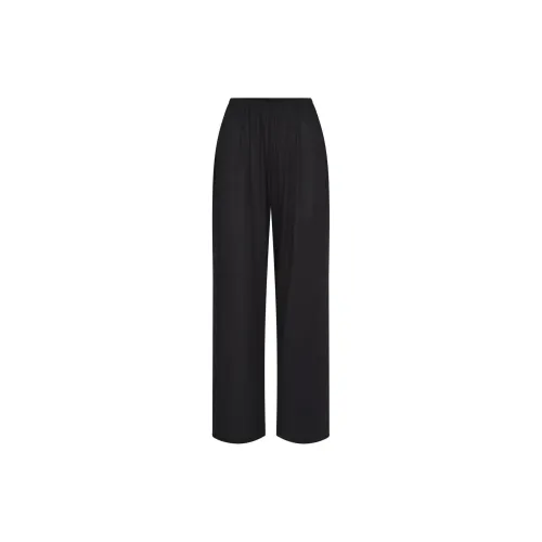 SKIMS KIM'S SLEEP DRAPED STRAIGHT LEG PANT Pajama Pants Women's ONYX/Onyx