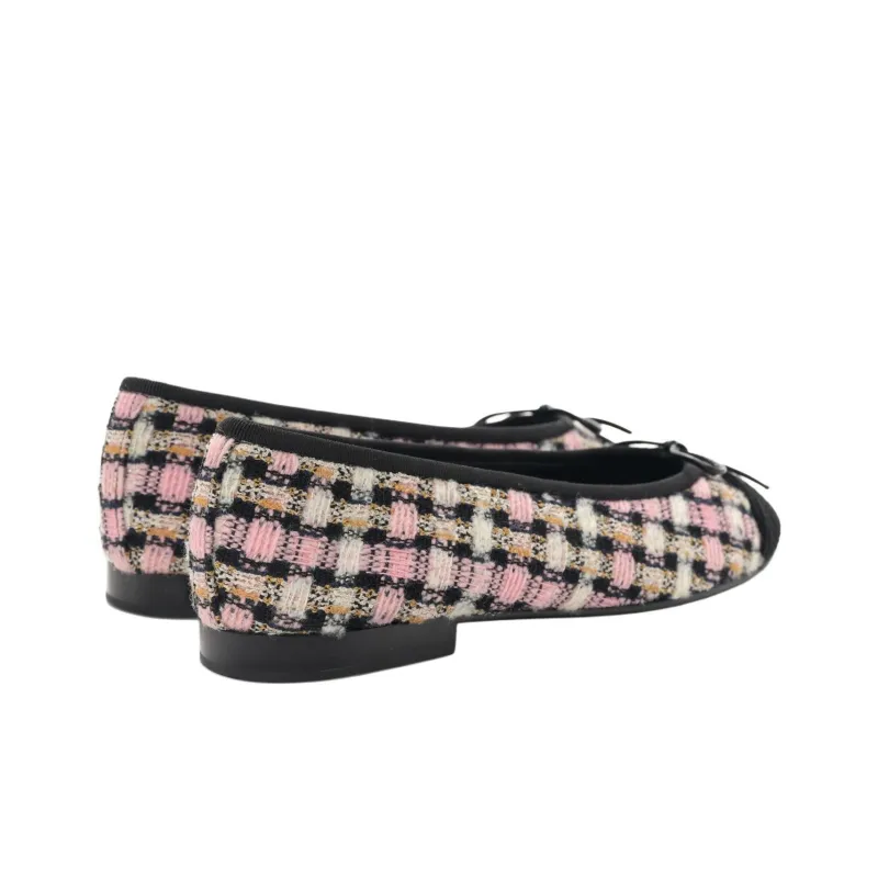 CHANEL Casual Single Shoes Women's Pink Black-3