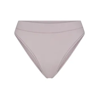 SKIMS COTTON JERSEY CHEEKY TANGA Underpants Women's 1 Pack OYSTER/Shell Color