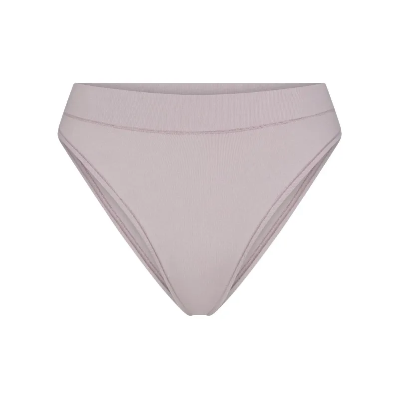 SKIMS COTTON JERSEY CHEEKY TANGA Underpants Women's 1 Pack OYSTER/Shell Color-0