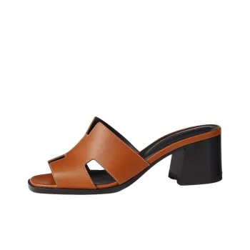 HERMES Helia Slide Slippers Women's Orange
