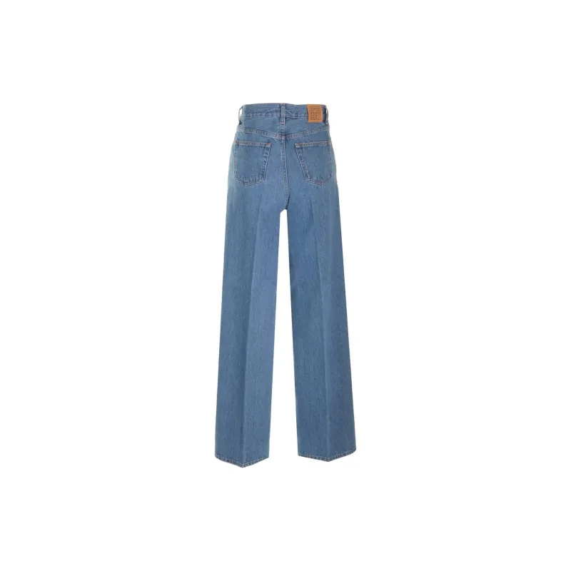 TOTEME High-Waisted Wide-Leg Jeans-1