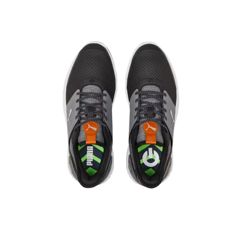 PUMA IGNITE ELEVATE Cushioning Lightweight Low Top Golf Shoes Men's Black Gray Color-3