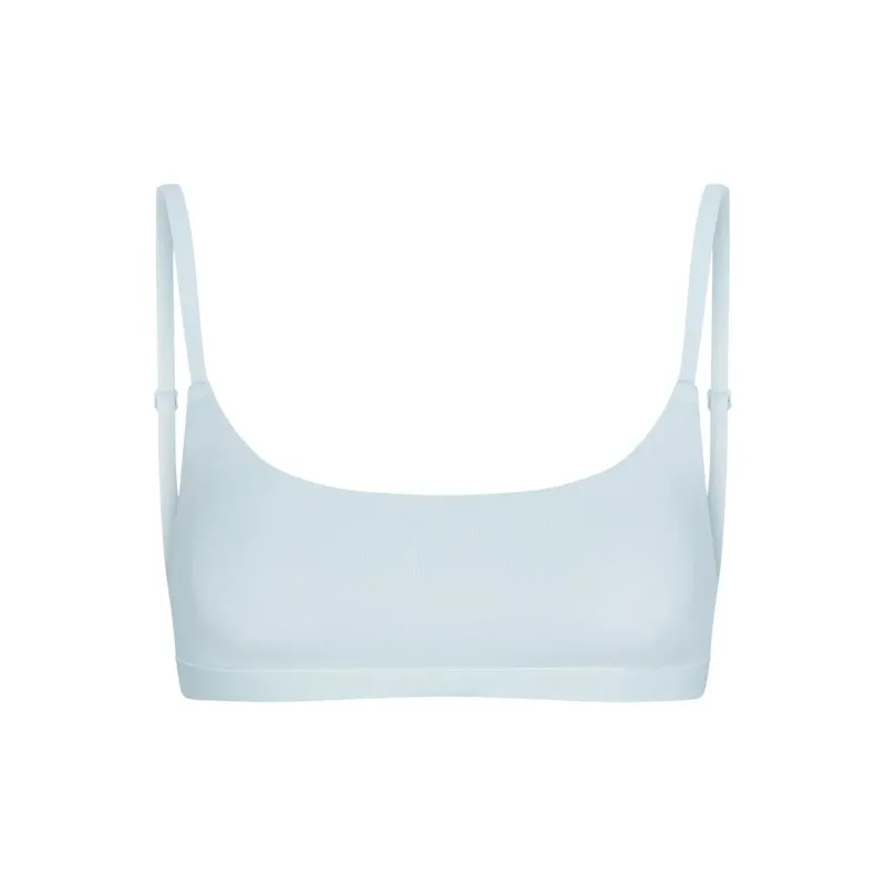 SKIMS COTTON JERSEY SCOOP BRALETTE Bra Women's 1 Pack OPAL/Opal-0