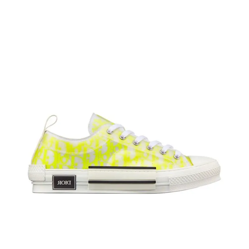 DIOR B23 Low White Yellow Oblique-1