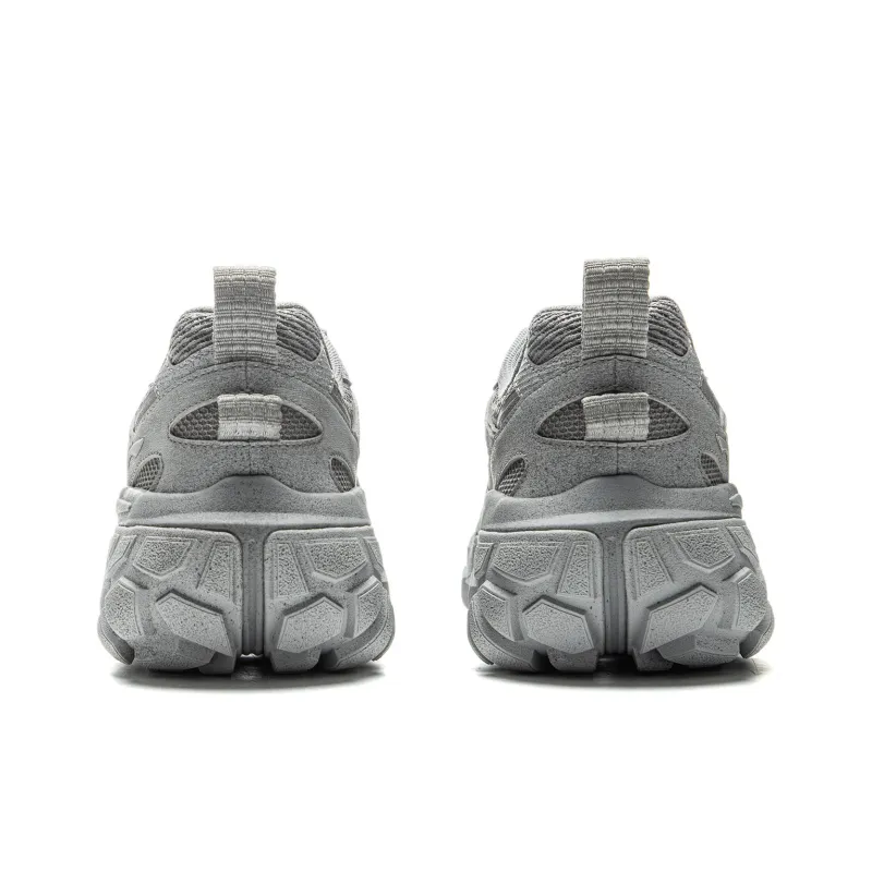 LiNing Dunes Cushioning Anti Slip Wear Resistant Breathable Height Increasing Low Top Casual Shoes Men's Gray-4