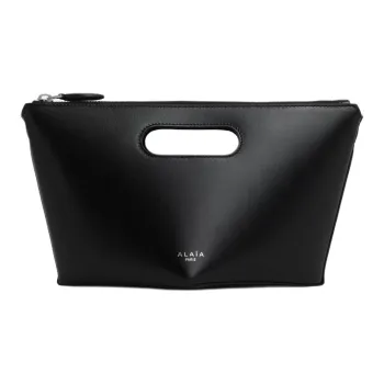 Alaia Calfskin Clutches Handbags Small Size Women's Black