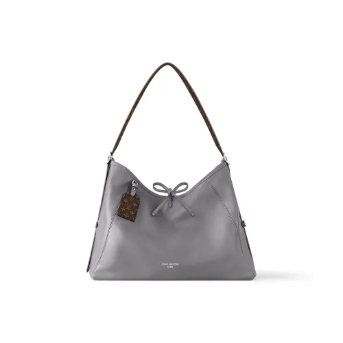 LOUIS VUITTON Carryall Dark MM Shoulder Bag Medium Grey