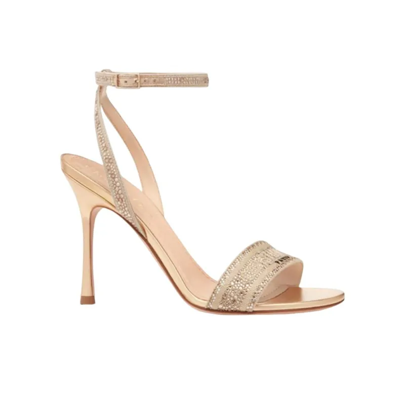 DIOR Strap Sandals Women's Gold-2