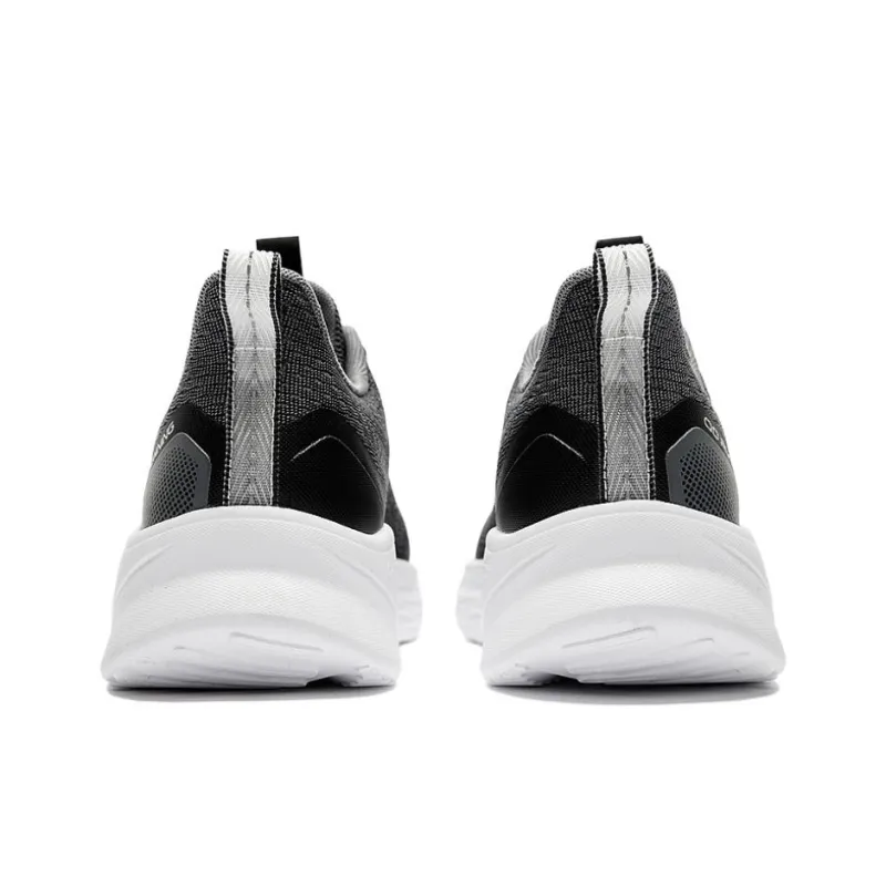 QIAODAN Cushioning Breathable Low Top Casual Running Shoes Men's Black-4