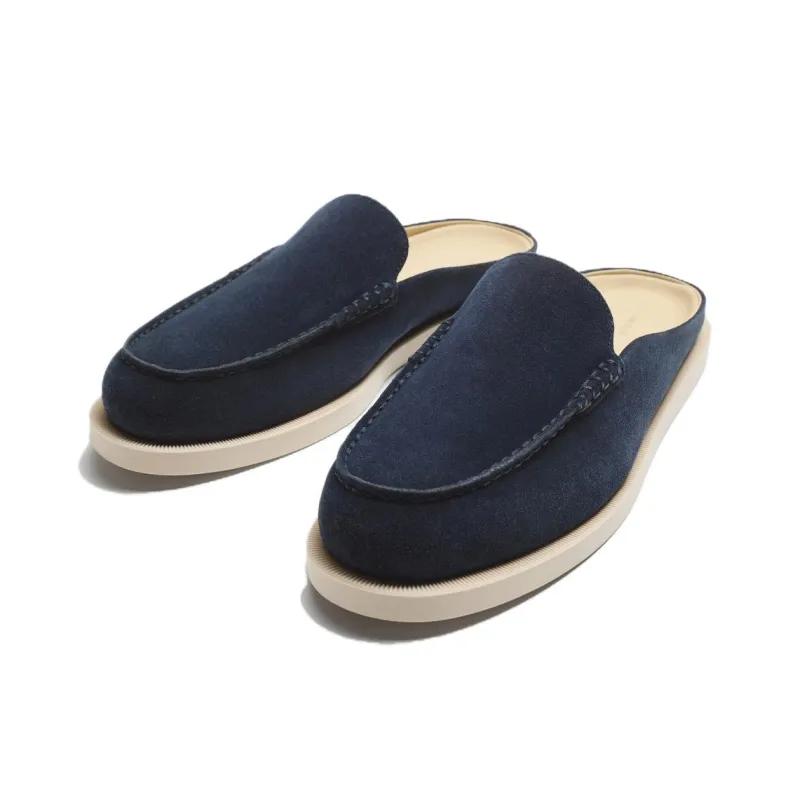 ZARA Wrap-toe Slippers Men's Blue-2