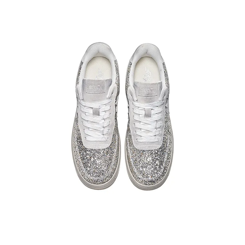 Starwalk Soldier Anti Slip And Wear Resistant Breathable Low Top Skateboard Shoes Unisex Silver-3