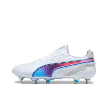 PUMA King Ultimate Anti Slip Wear Resistant Soccer Shoes Men's White