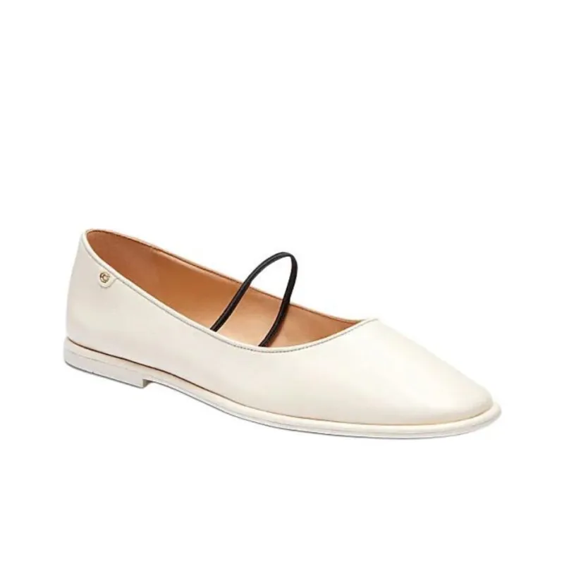 COACH Emlia Mary Jane Shoes Women's White-2