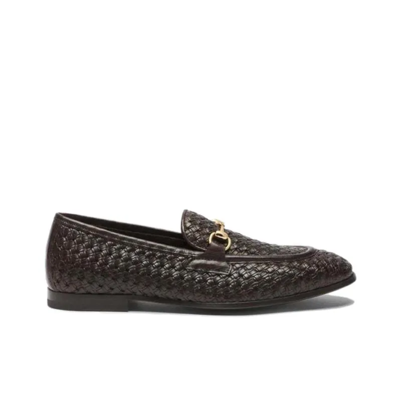 SCAROSSO Alessandro Woven Slip-On Loafers-1