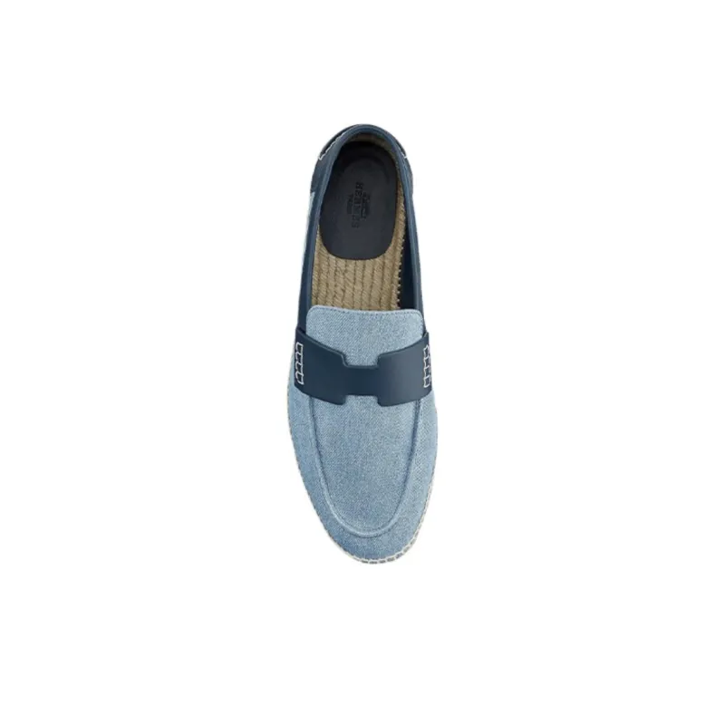 HERMES Trip Casual Shoes Men's Blue-4