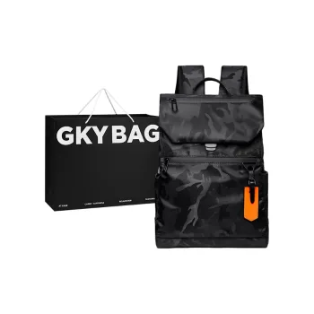 GKY Oxford Laptop Bag Backpack Backpack Unisex Black/Camouflage Black