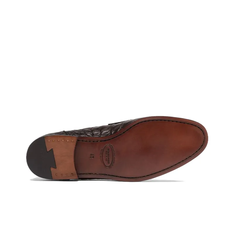 SCAROSSO Alessandro Embossed crocodile Loafers-4