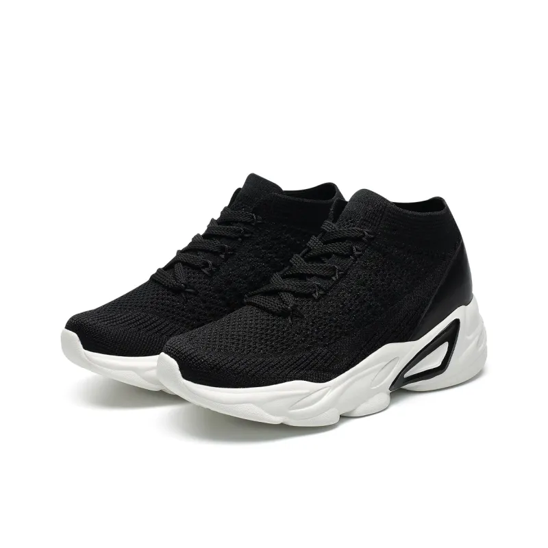 He Jinchang Anti Slip Wear Resistant Casual Shoes Women's Black-4