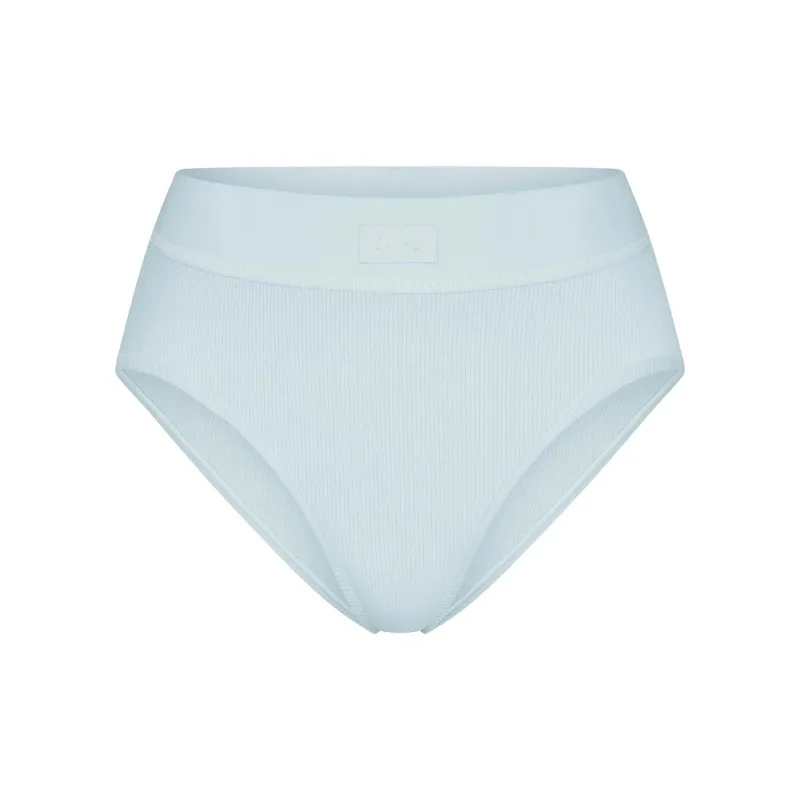 SKIMS COTTON RIB BRIEF Underpants Women's 1 Pack OPAL/Opal-0