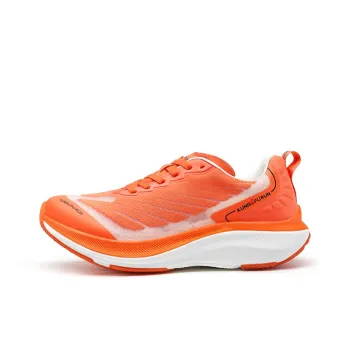 Kung Fu Run Cushioning Anti-Slip And Wear-Resistant Breathable Support Low-Top Running Shoes Unisex Sun Orange Red