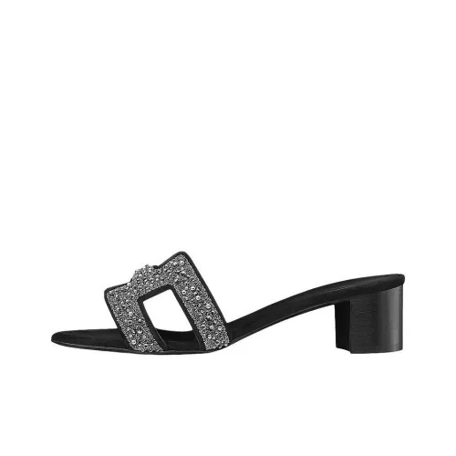 HERMES Oasis Slide Slippers Women's Black