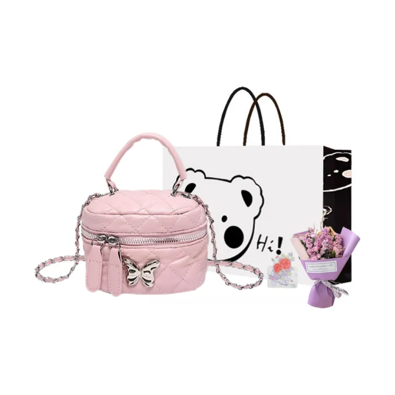 NX DOUGHNUT PU Handbag Regular Women's Black/White/Silver/Pink/Khaki-48