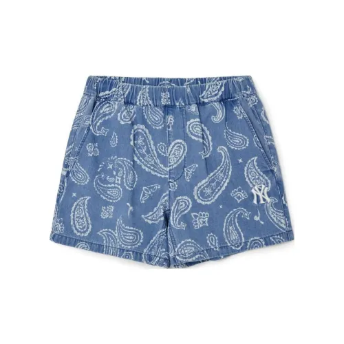 MLB PAISLEY Cashew Flower Collection Casual Shorts Women's Blue