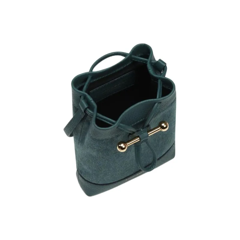 Strathberry Cashmere With Calfskin Crossbody Bag Shoulder Bag Regular Women's Dark Green-3