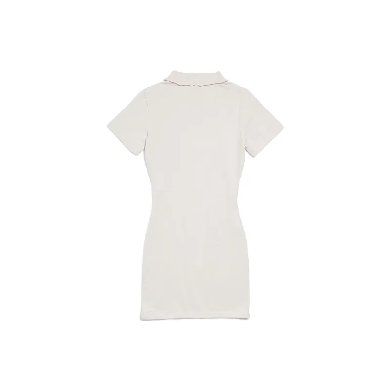 Balenciaga Short Sleeved Dress Slim Fit Women's White-1