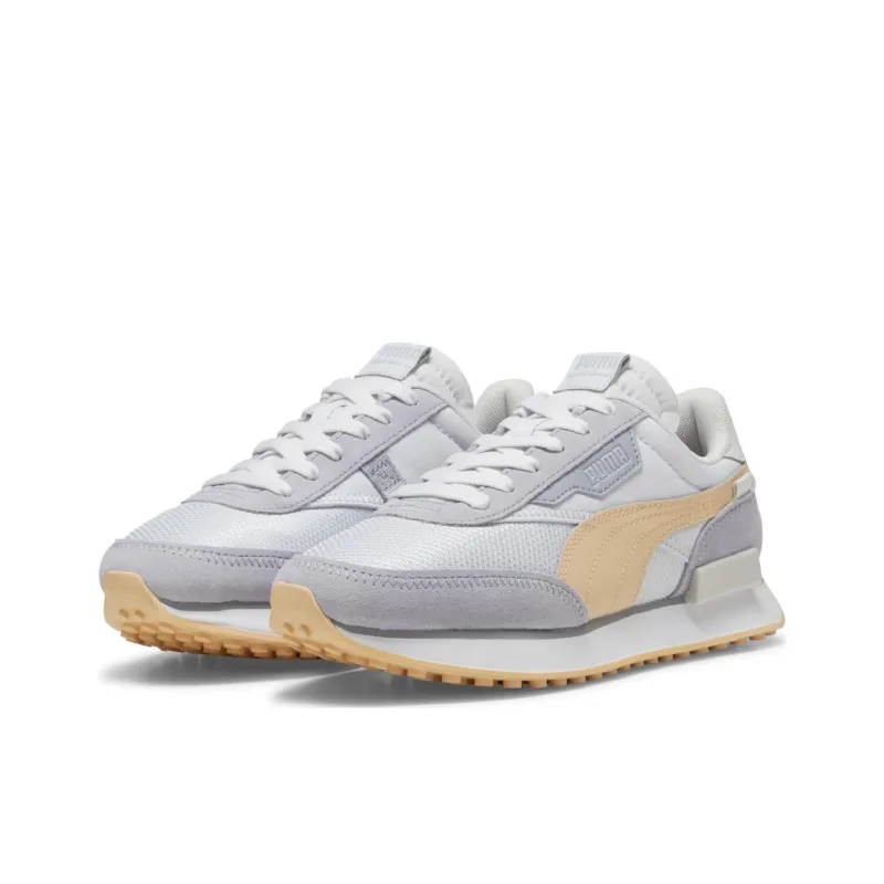 PUMA Future Rider Abrasion Resistant Low Top Casual Shoes Women's Gray Orange-2