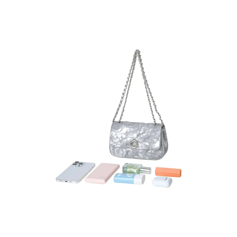 Miffy Synthetic Leather Shoulder Bag Crossbody Bag Women's Gray/White-6