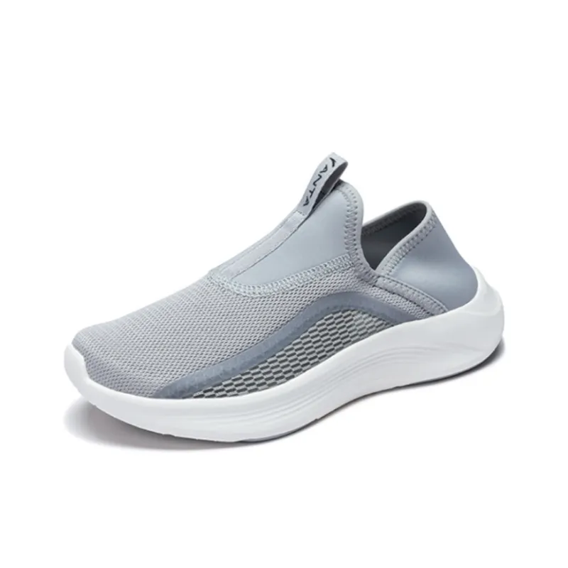 Anta Variety Training Collection Anti Slip Wear Resistant Low Top Training Shoes Women's Light Gray Blue-1