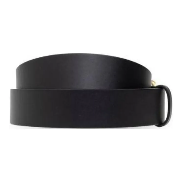Burberry Solid Color Design Pin Buckle Calfskin Leather Belts Men's Black 3.5cm-1