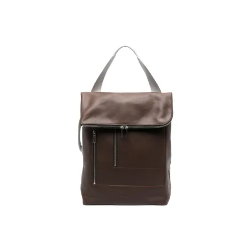 RICK OWENS Flap-detail Leather Cargo Backpack