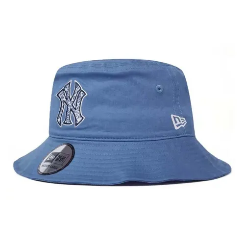 New Era Cotton Bucket Hats Unisex Blue